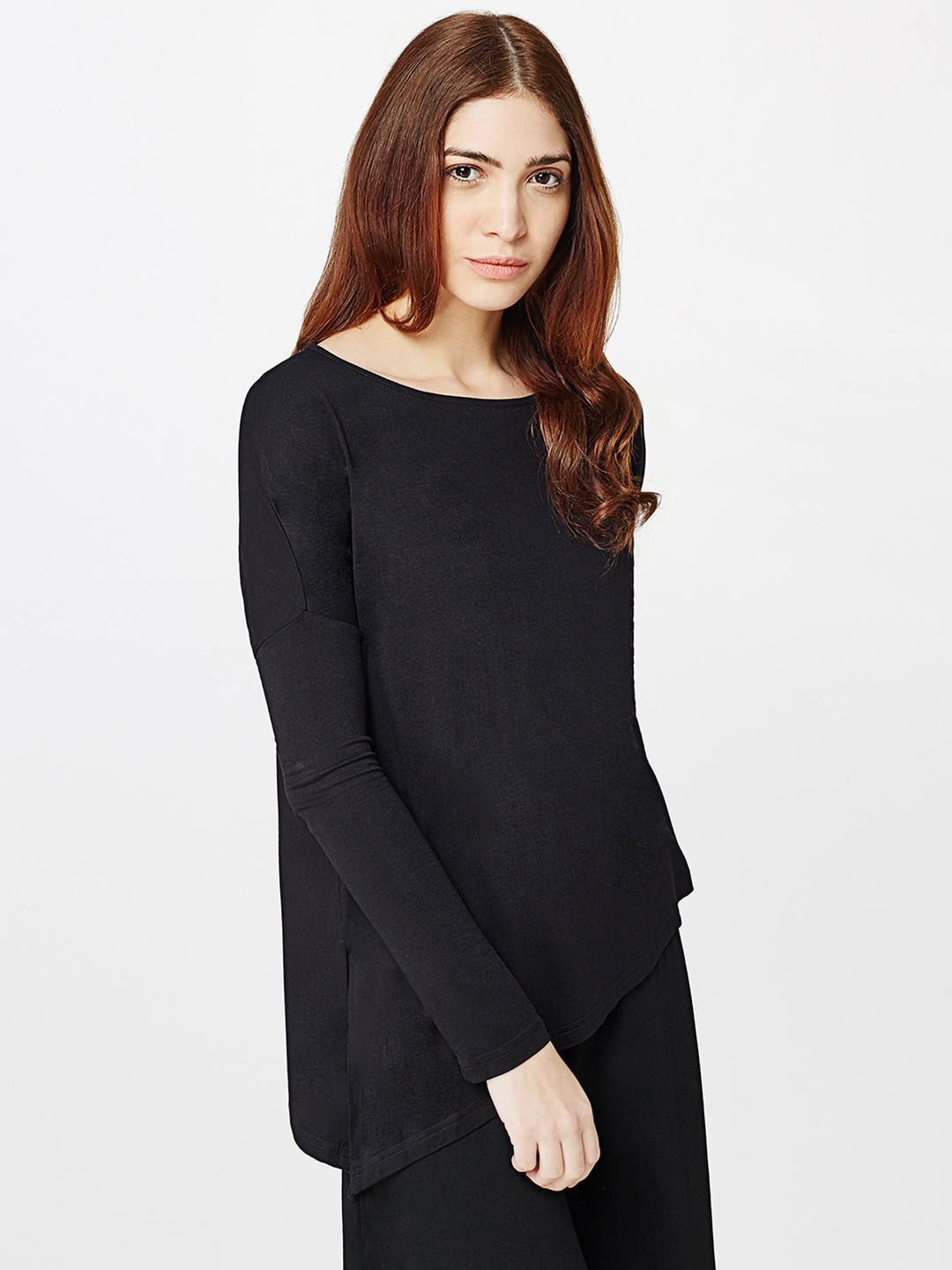 

AND Women Black Solid Top
