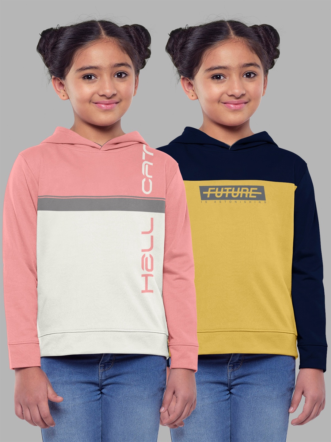 

HELLCAT Colourblocked Hooded Cotton Sweatshirt, Pink
