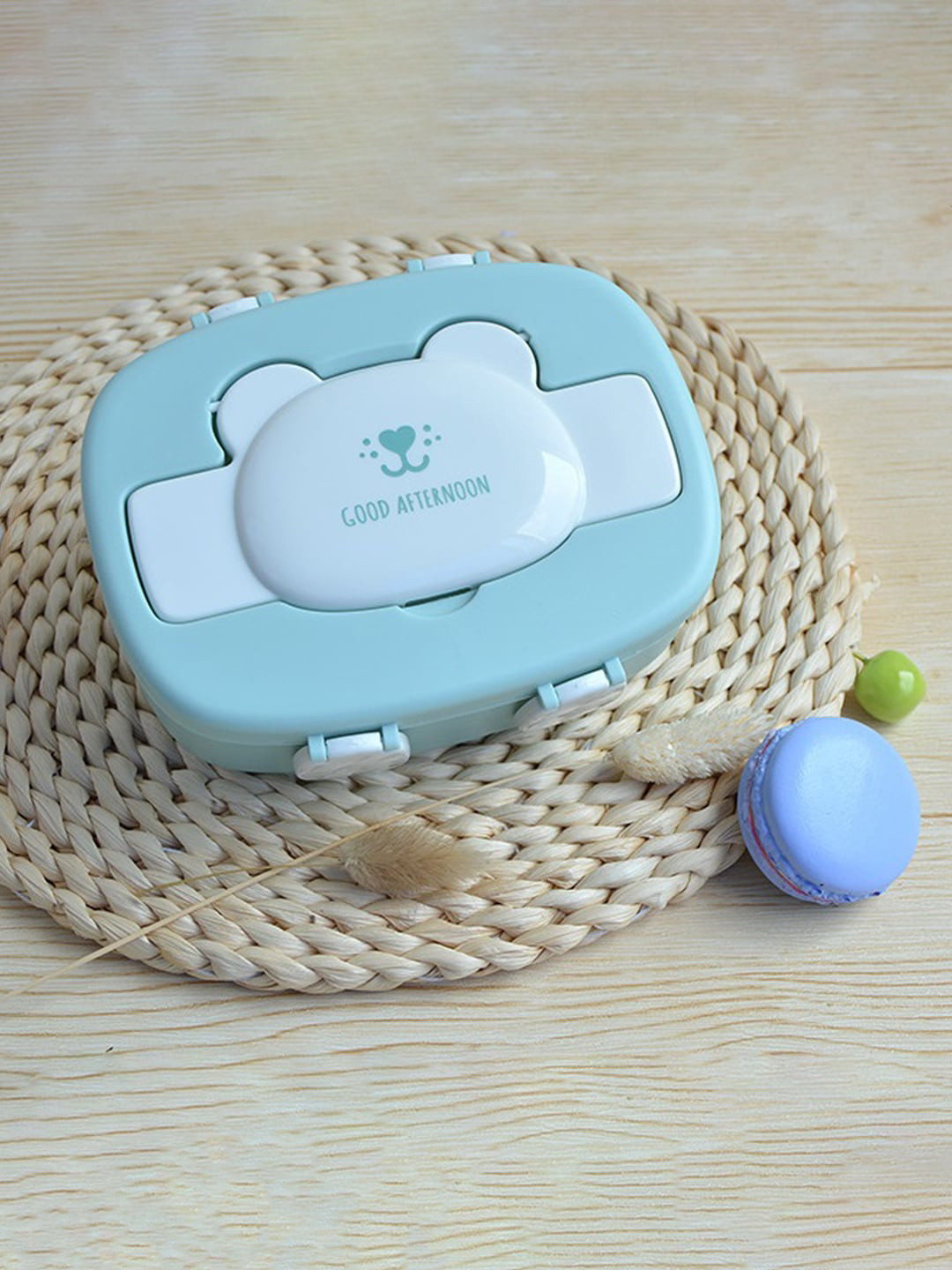 

MARKET99 Blue Printed Plastic Lunch Box