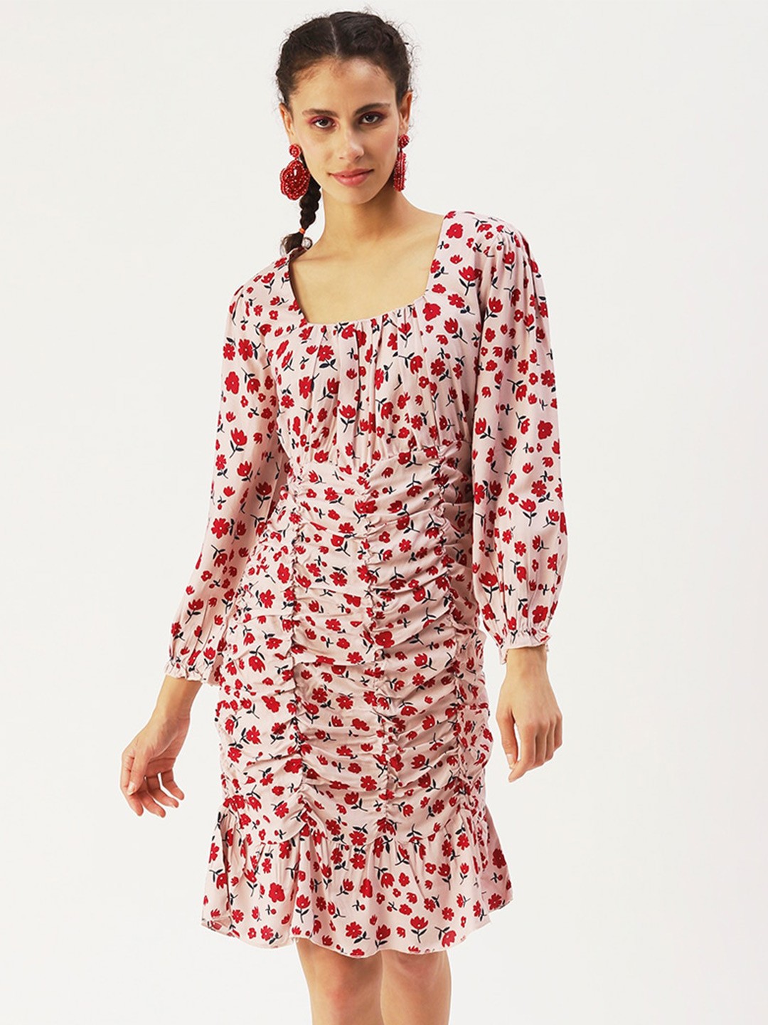 

DressBerry Floral A-Line Dress, Rose