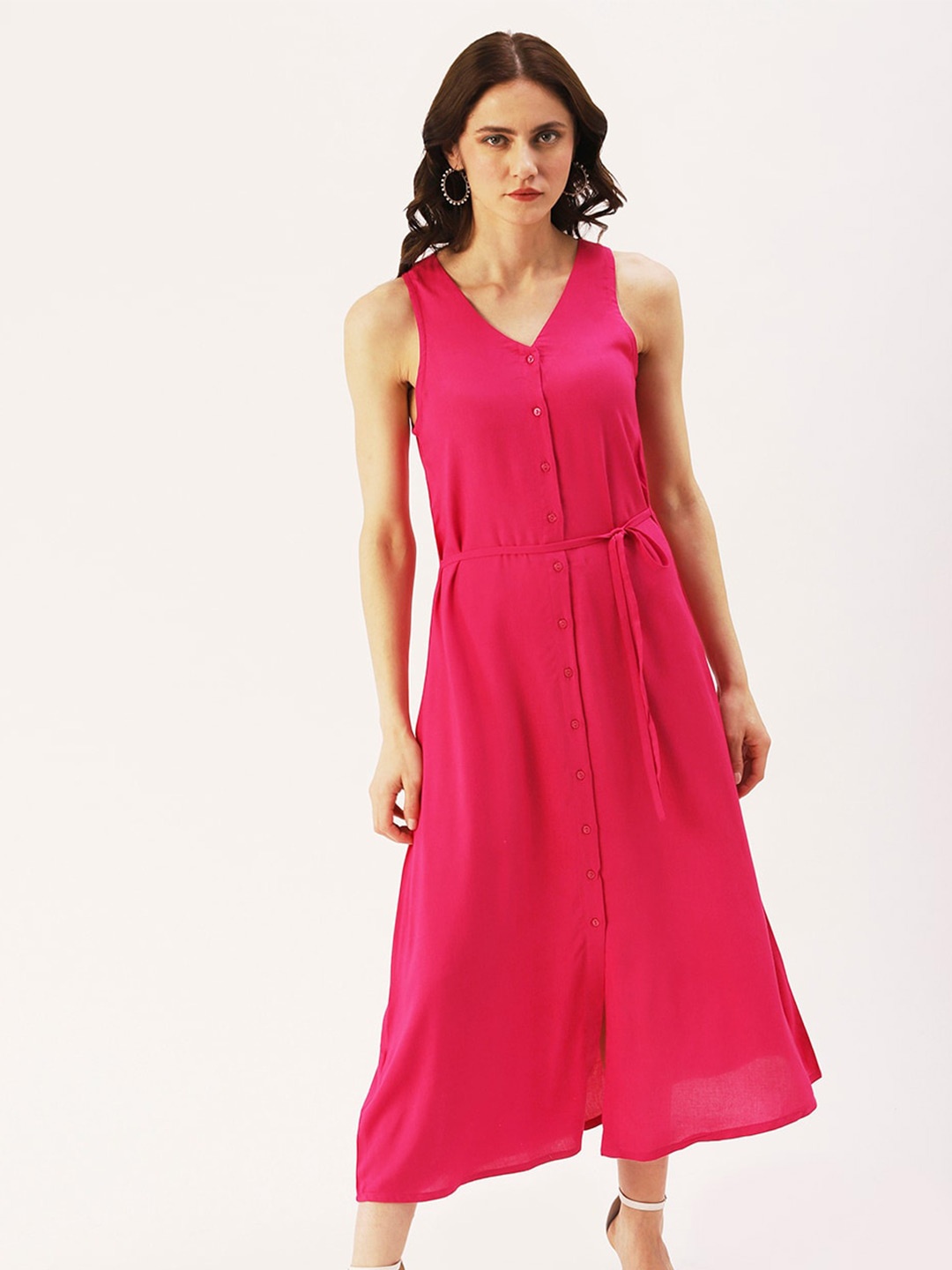 

DressBerry V-Neck Maxi Dress, Magenta