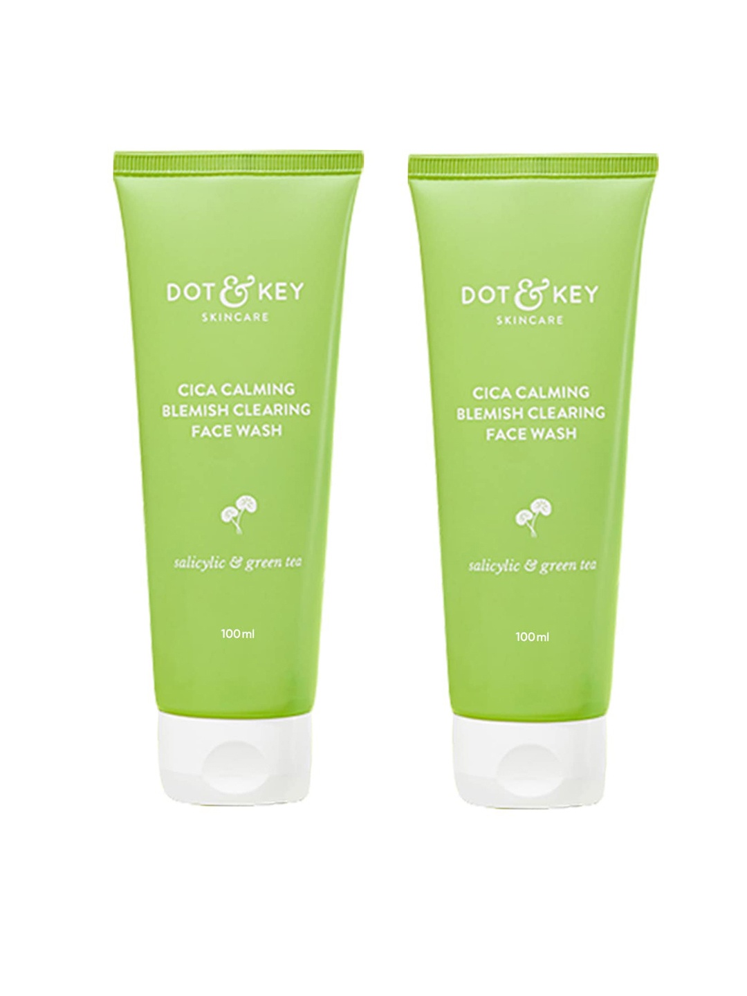 

DOT & KEY Pack of Cica Acne Free Blemish Clearing Face Wash with Salicylic Acid- 200ml, Green