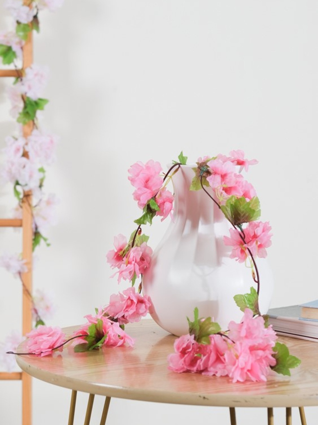 

Nestasia Pink and Green Sakura Blossoms Artificial Flowers