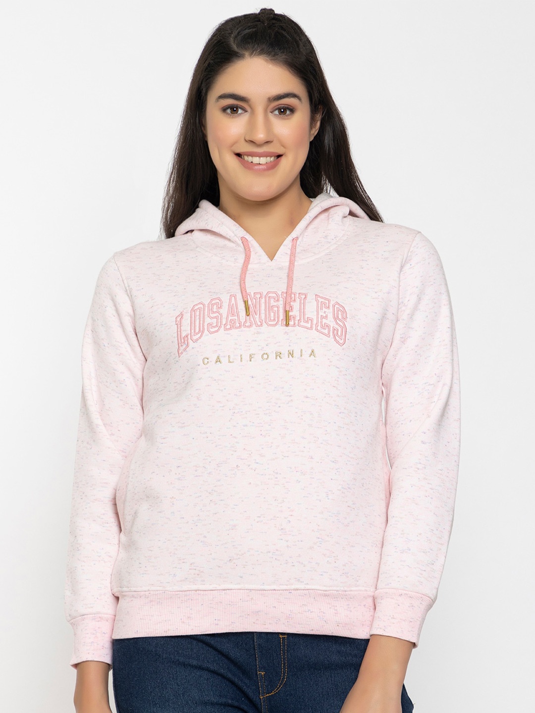 

FEMEA Hooded Pullover Sweatshirt, Pink