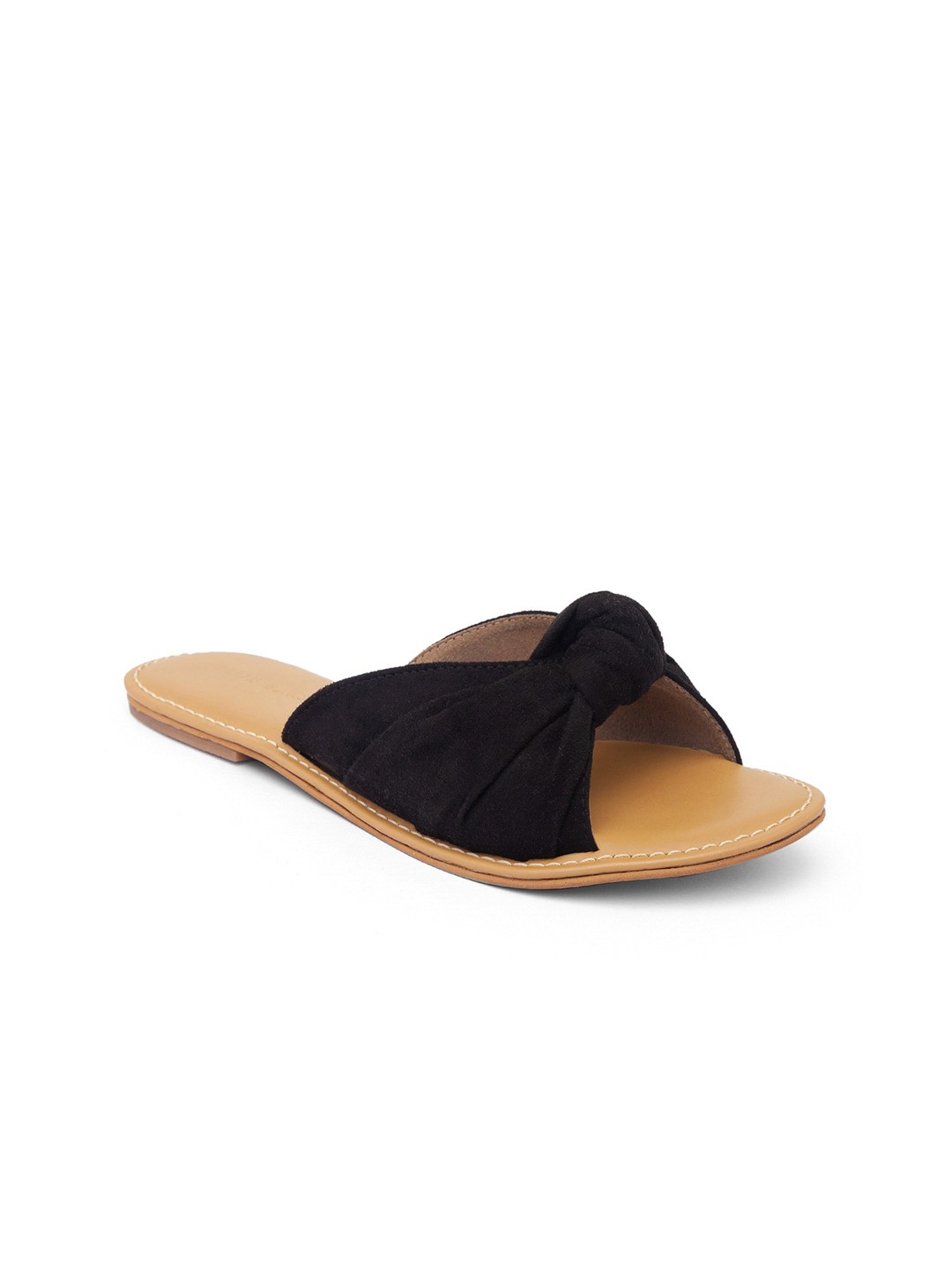 

BLUE BAKSA Women Open Toe Flats, Black