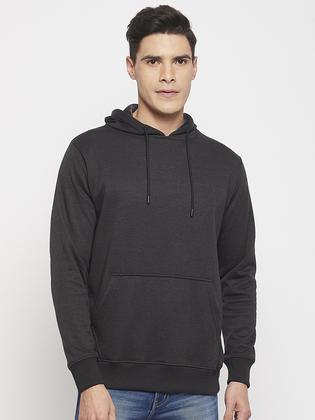 

Okane Long Sleeves Hooded Sweatshirt, Grey