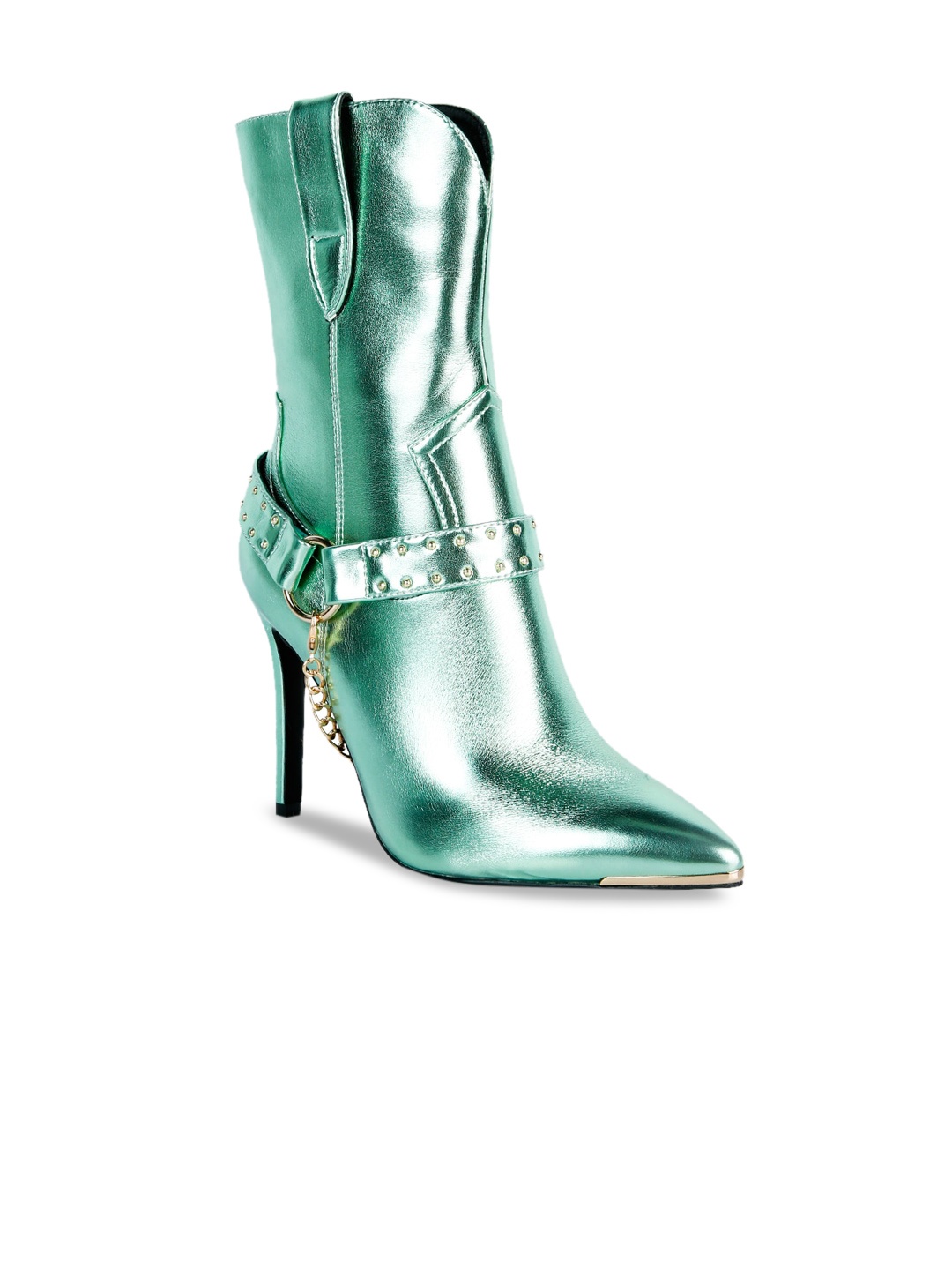 

London Rag Women Mid-Top Winter Boots, Green