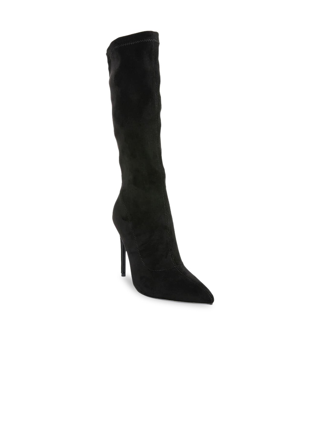

London Rag Women Calf Length Stiletto Boots, Black
