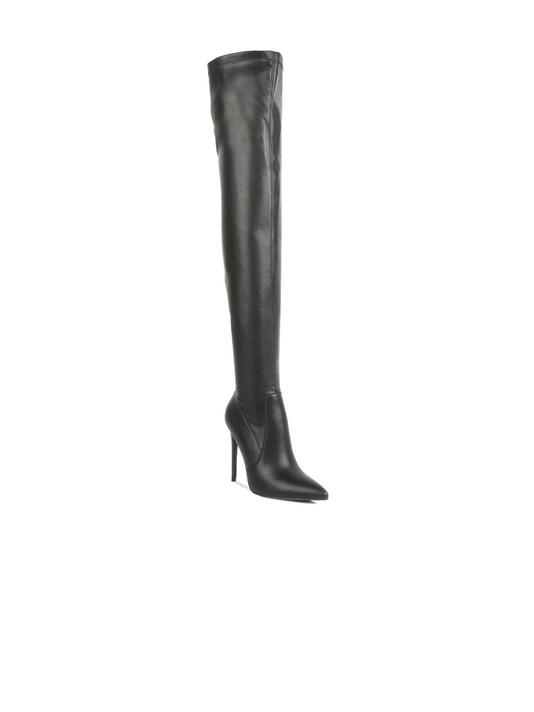 

London Rag Women Knee High Stiletto Boots, Black