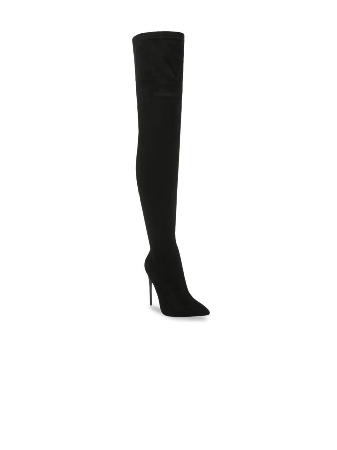

London Rag Women Calf Length Winter Boots With Stiletto Heels, Black