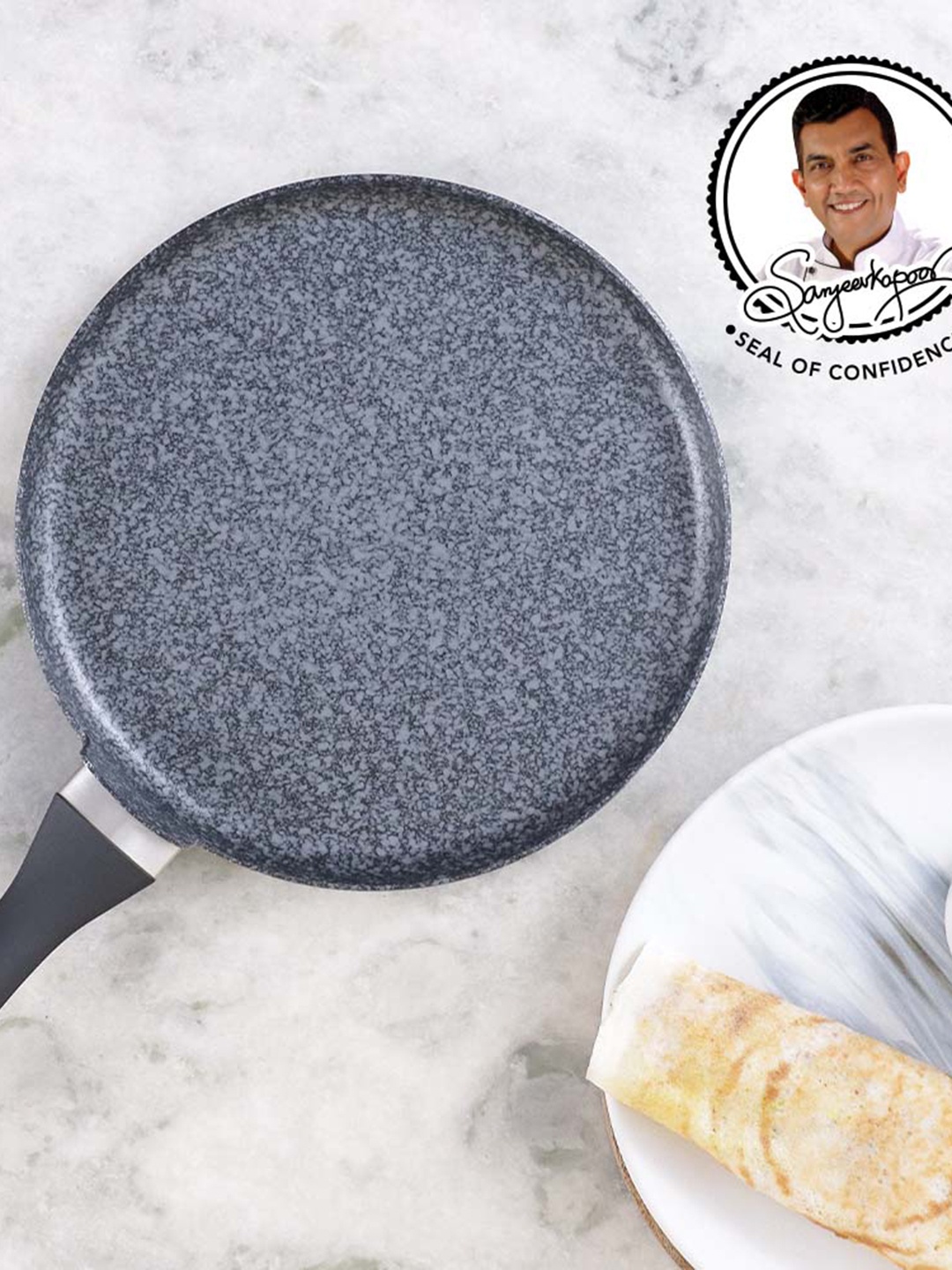 

Wonderchef Graphite Dosa Tawa, Grey