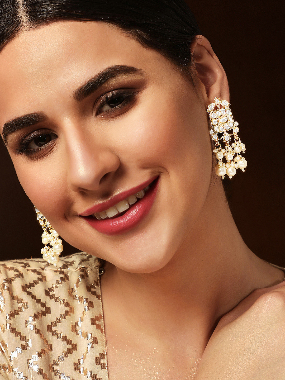

Rubans Gold-Plated Classic Drop Earrings