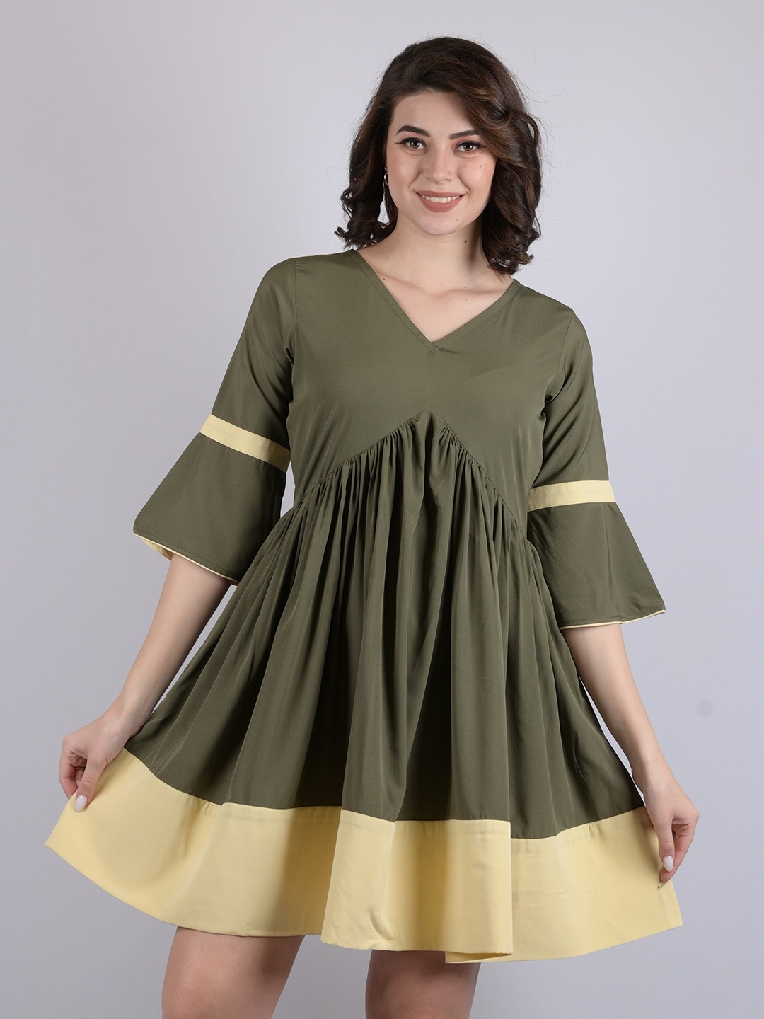 

OWO THE LABEL Olive Green Dress