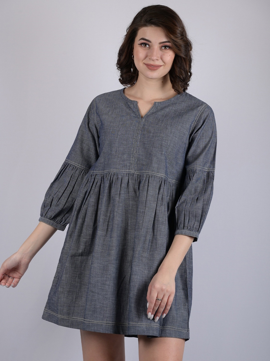 

OWO THE LABEL Grey Cotton Dress