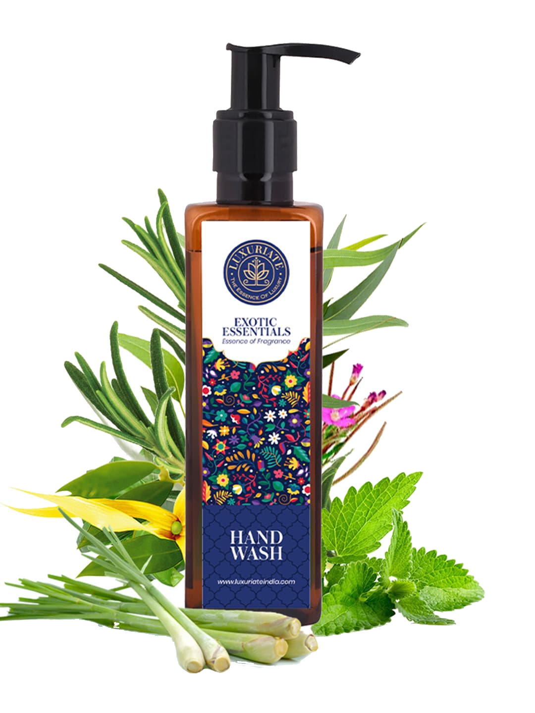 

LUXURIATE Exotic Essential Handmade & Vegan Hand Wash - 200 ml, Blue