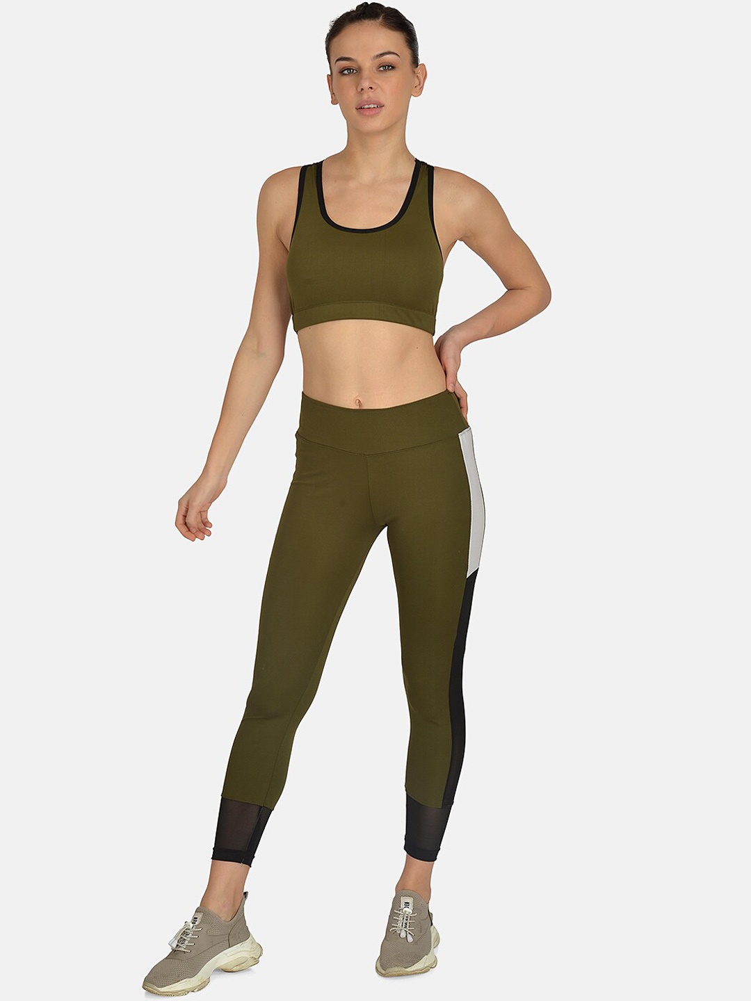 

mod & shy Padded Sports Bra Tracksuits, Olive