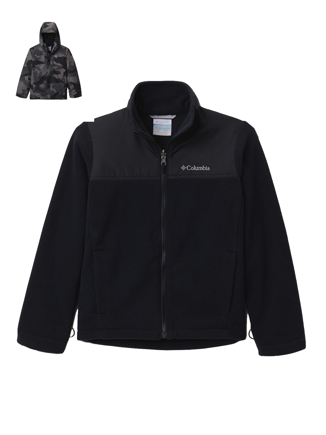 

Columbia Camouflage Reversible Outdoor Padded Jacket, Black