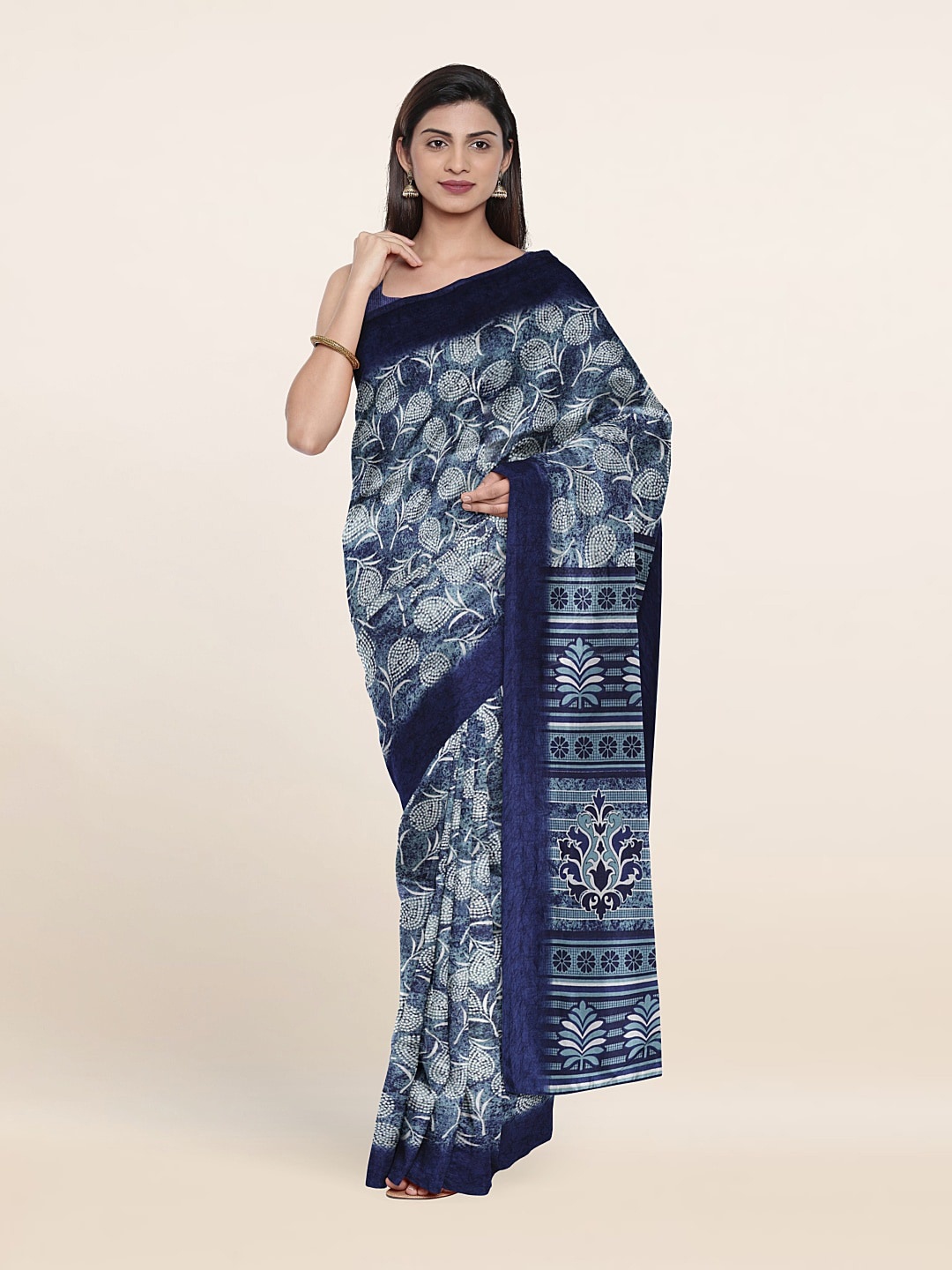 

Pothys Floral Saree, Blue
