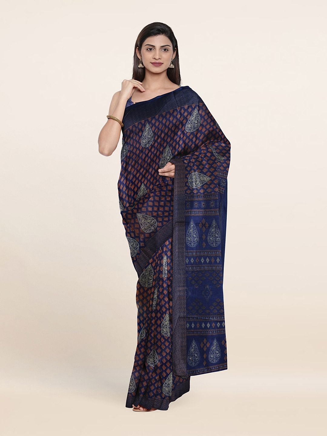 

Pothys Ethnic Motifs Saree, Blue