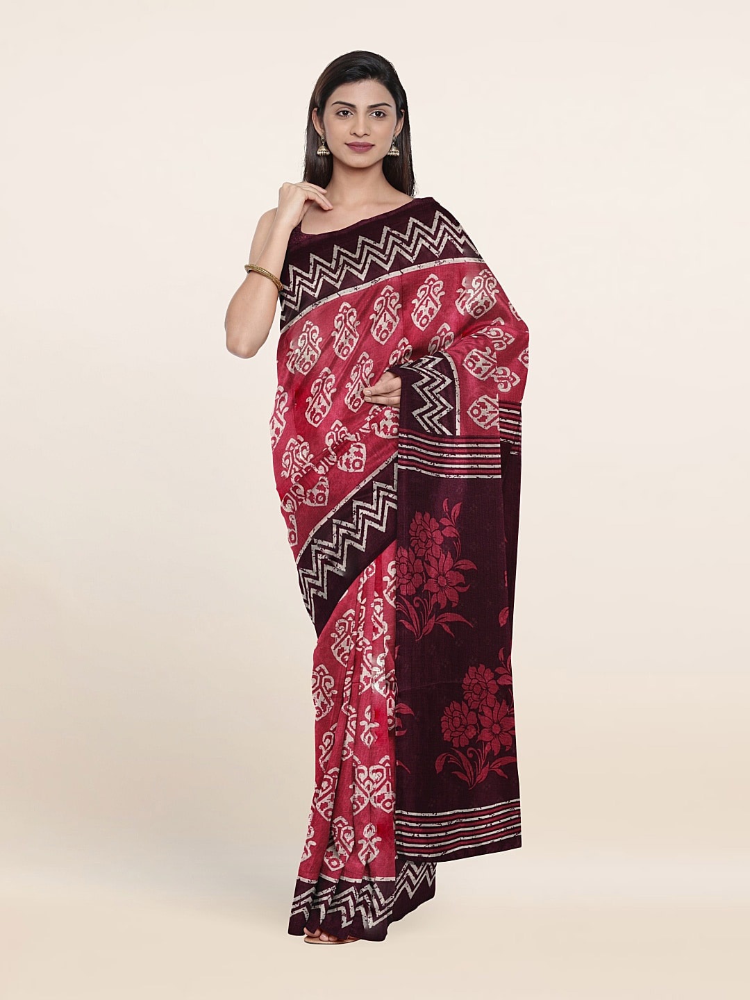 

Pothys Ethnic Motifs Saree, Pink