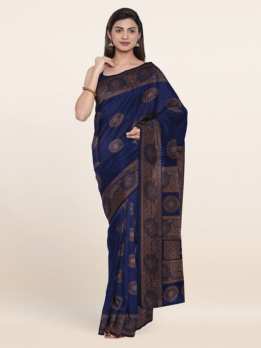 

Pothys Ethnic Motifs Saree, Blue