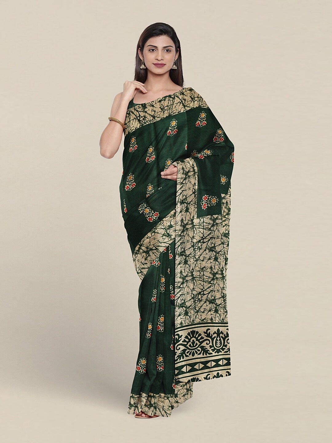 

Pothys Ethnic Motifs Saree, Green