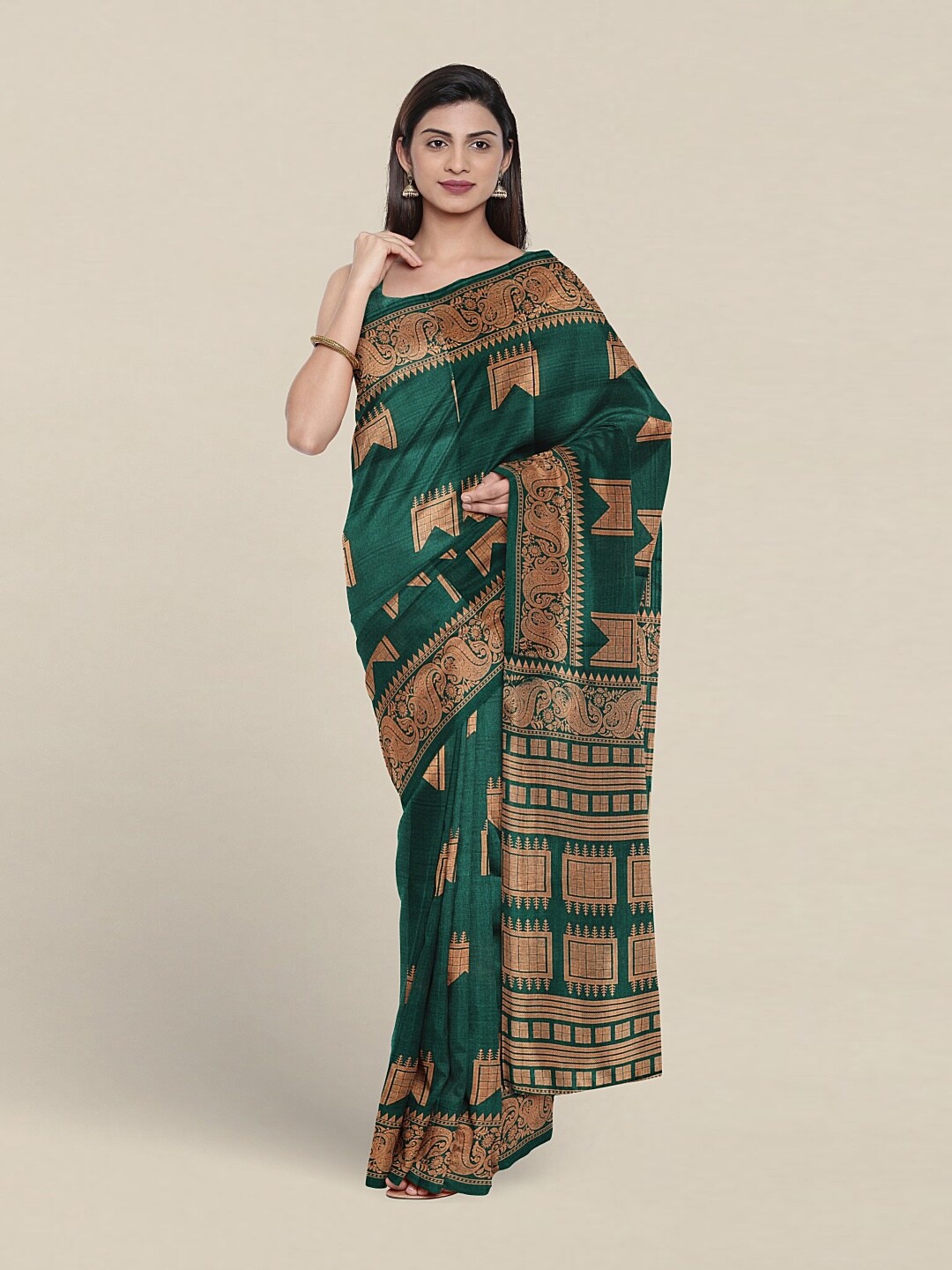 

Pothys Ethnic Motifs Saree, Green
