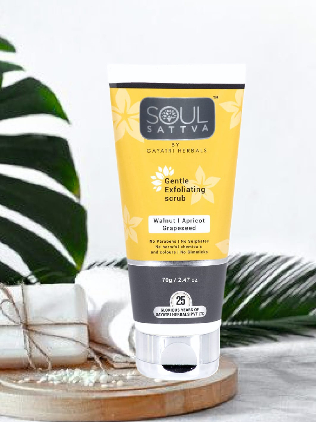 

Soul Sattva Gentle Exfoliating Scrub-70g, Yellow