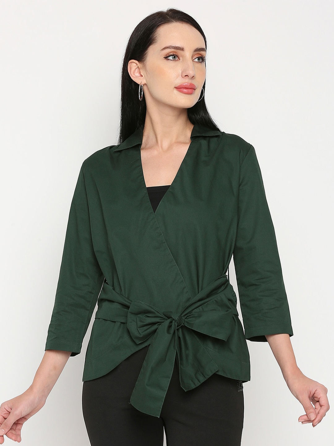 

Remanika Women Comfort Cotton Casual Shirt, Green