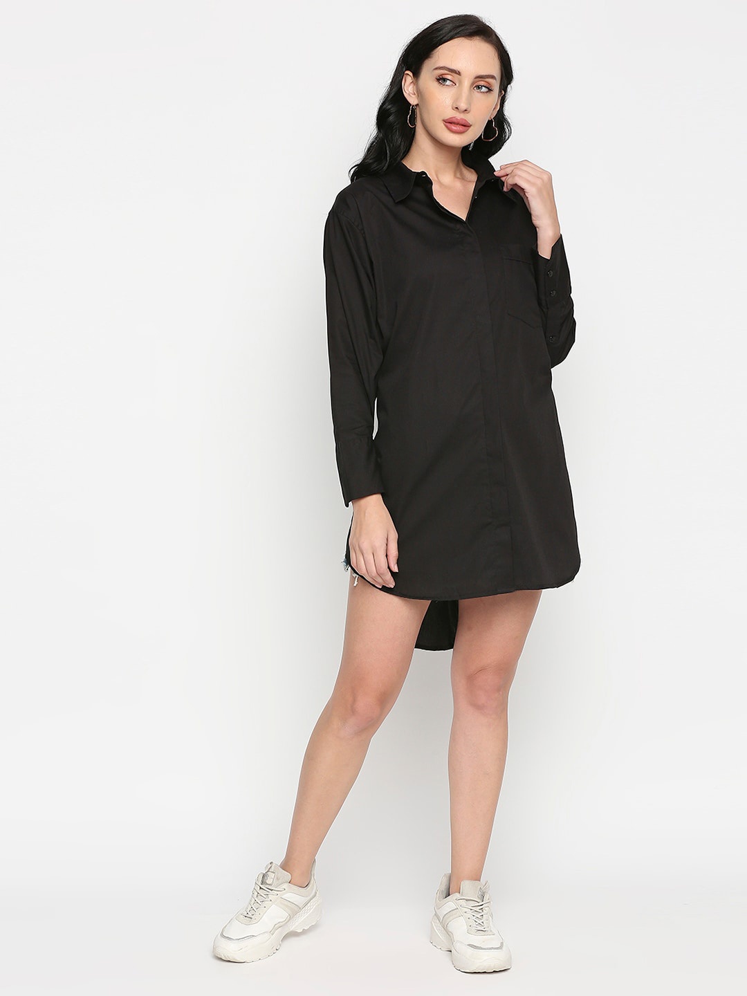 

Remanika Women Comfort Cotton Casual Shirt, Black