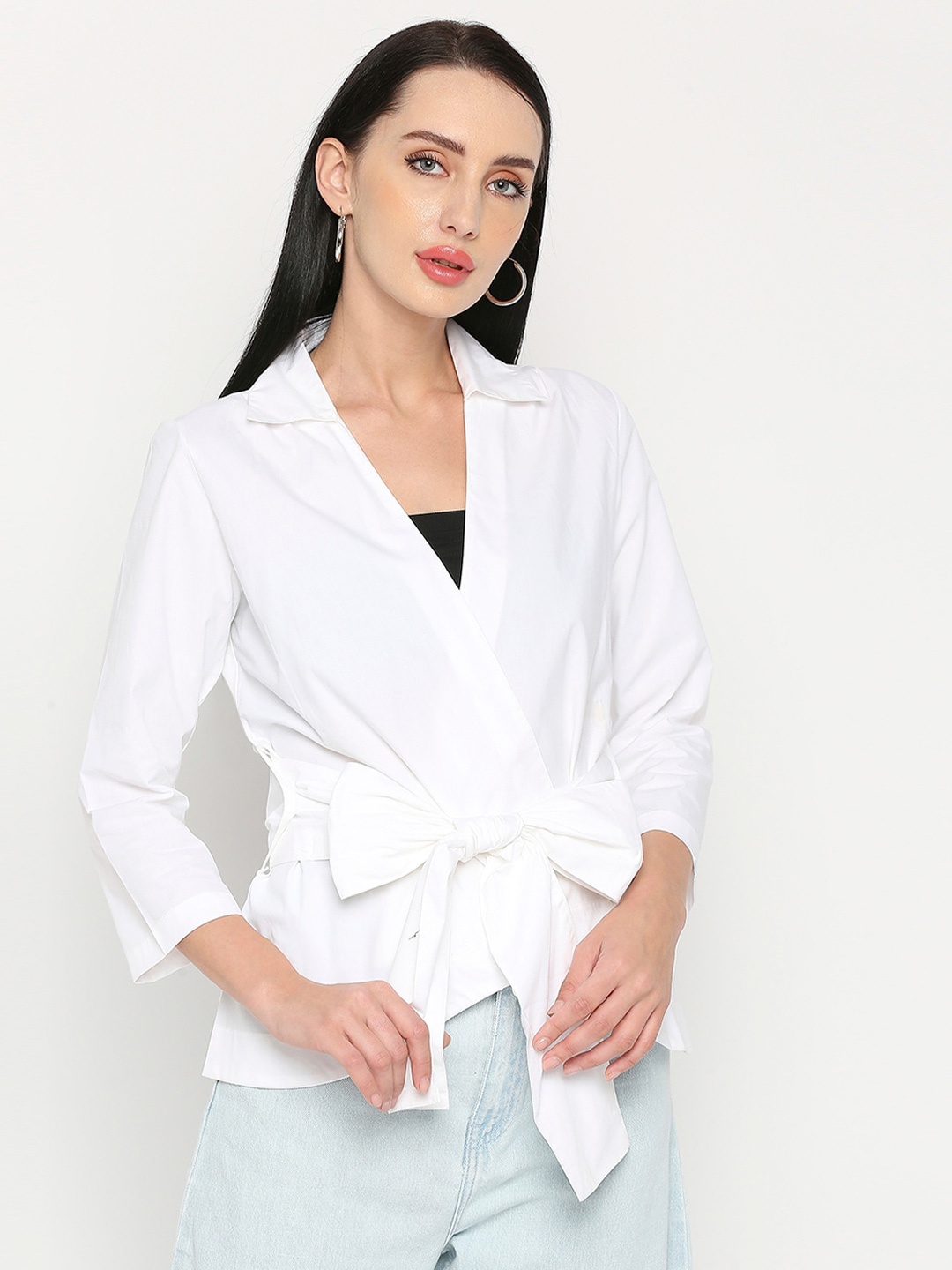 

Remanika Women Comfort Cotton Casual Shirt, White