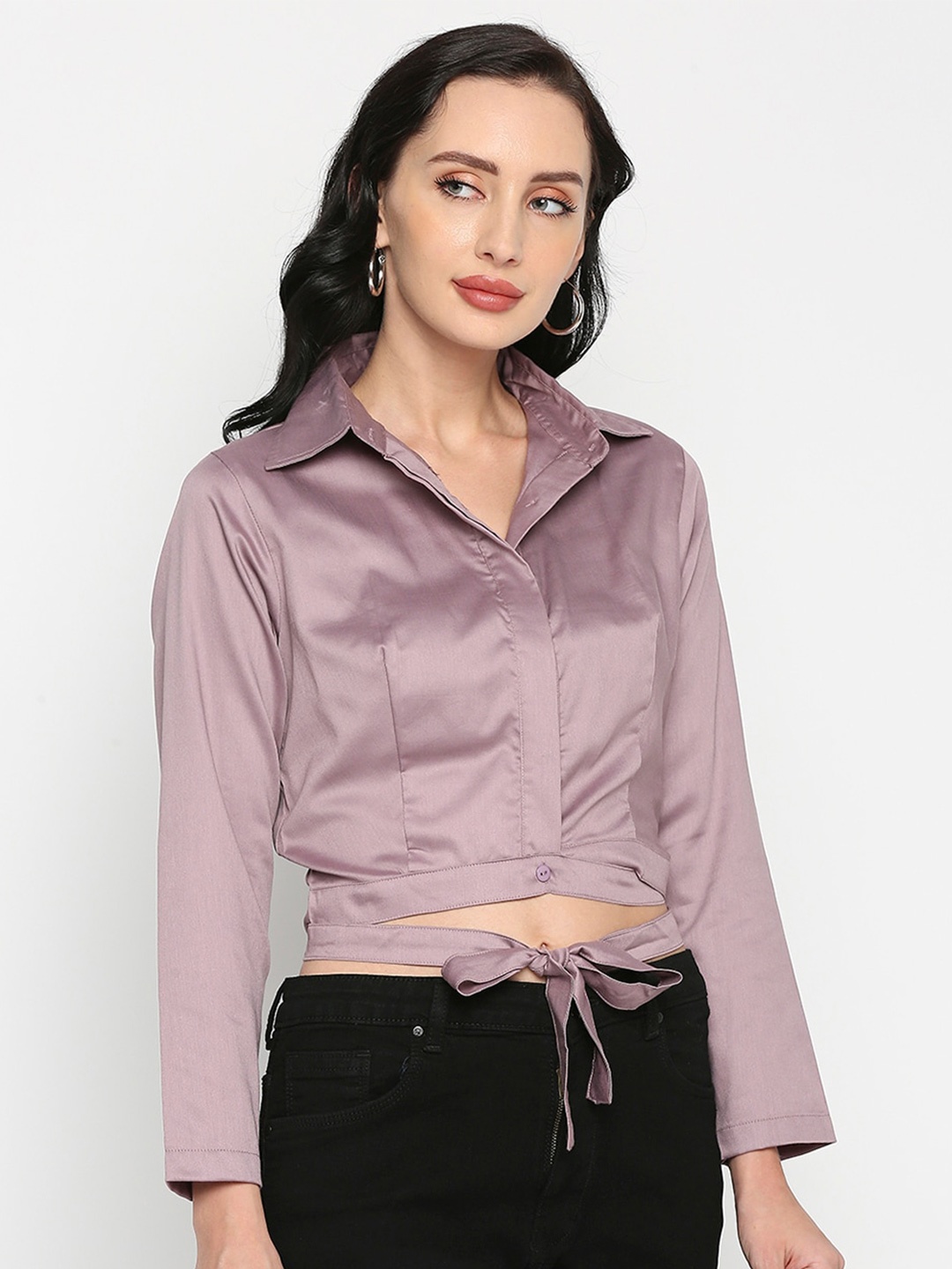 

Remanika Women Comfort Cotton Casual Shirt, Purple