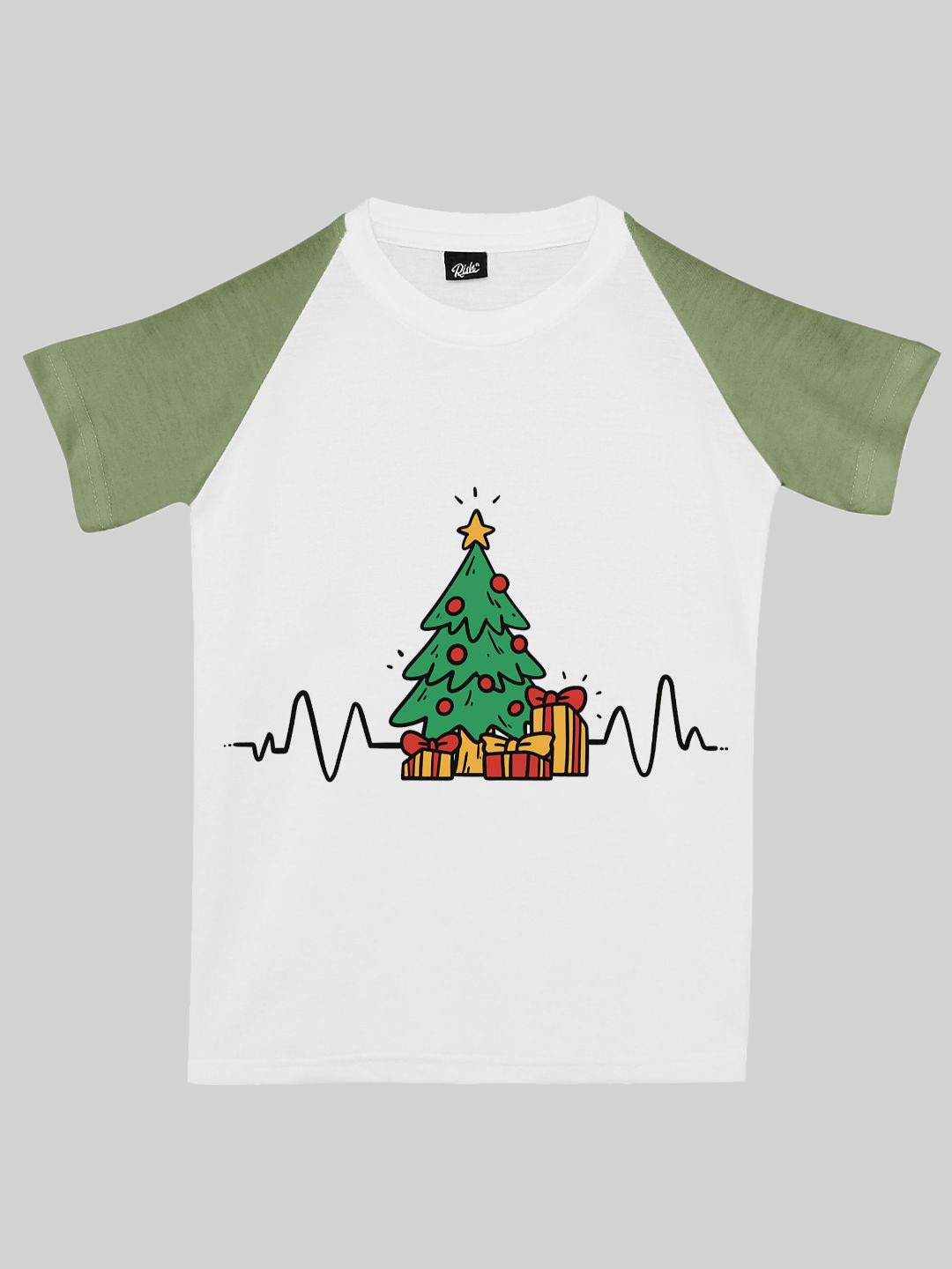 

RISH Boys Printed Cotton T-shirt, White