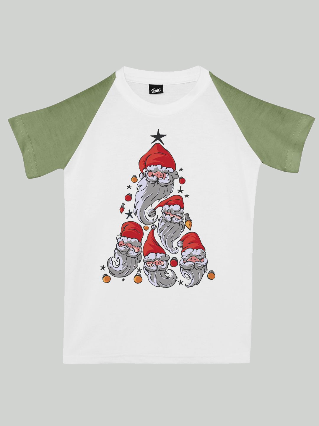 

RISH Boys Printed Raglan Sleeves Cotton T-shirt, White