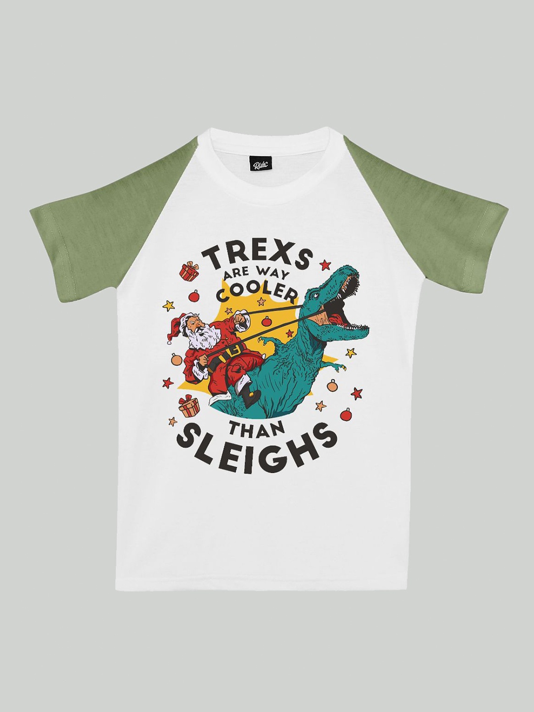 

RISH Boys Graphic Printed Cotton T-shirt, White