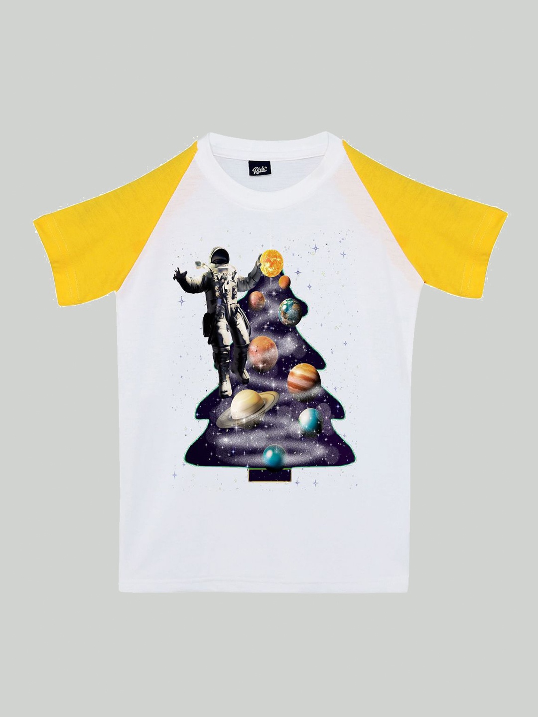 

RISH Boys Graphic Printed Cotton T-shirt, White