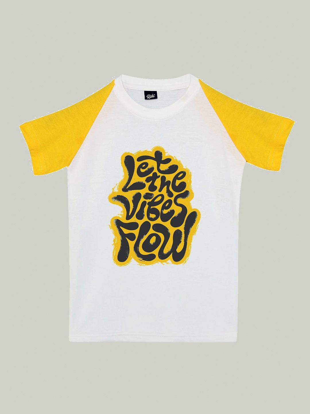 

RISH Boys Typography Printed Cotton T-shirt, White