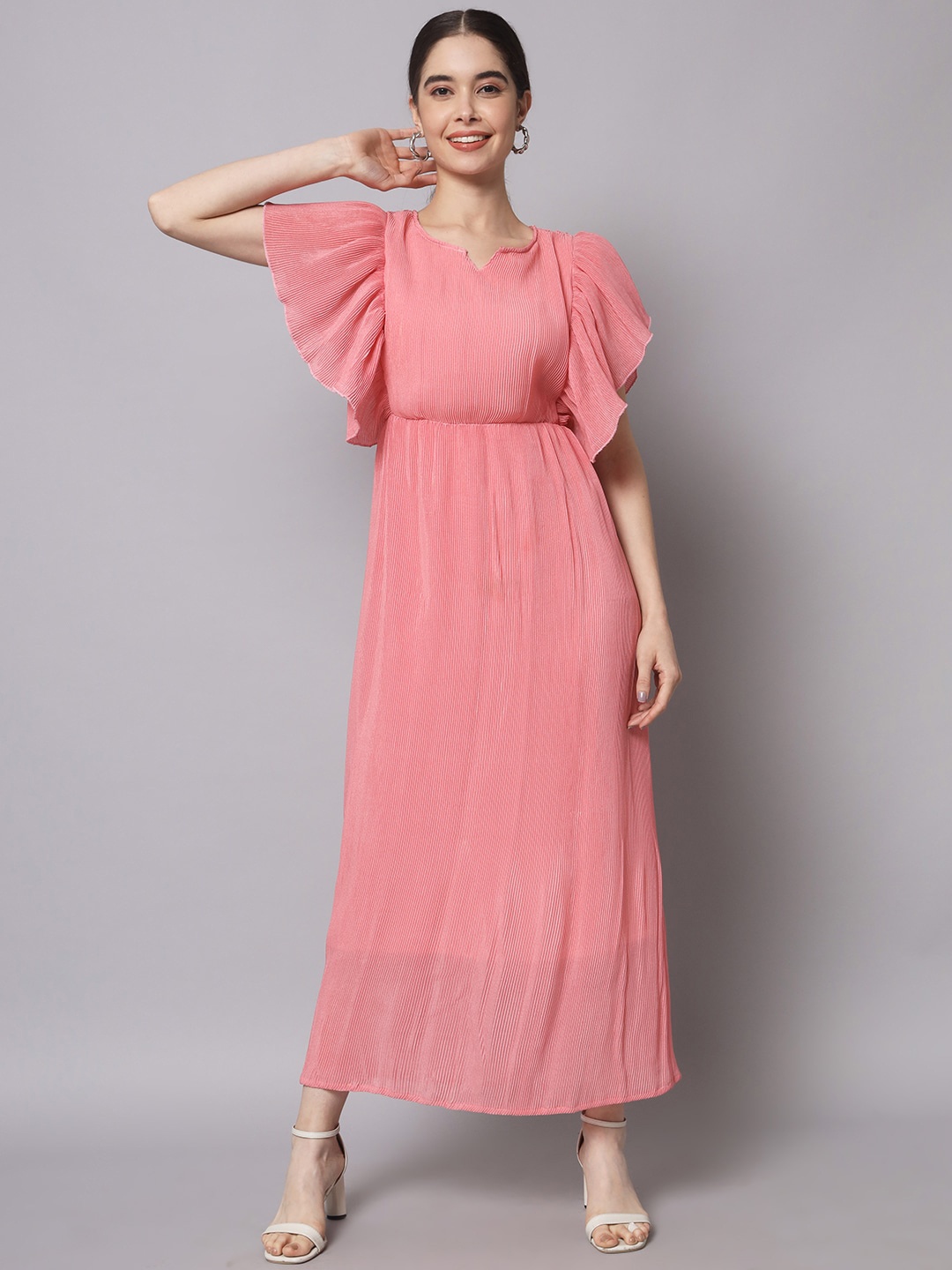 

Myshka Organic Cotton Chiffon Maxi Maxi Dress, Pink