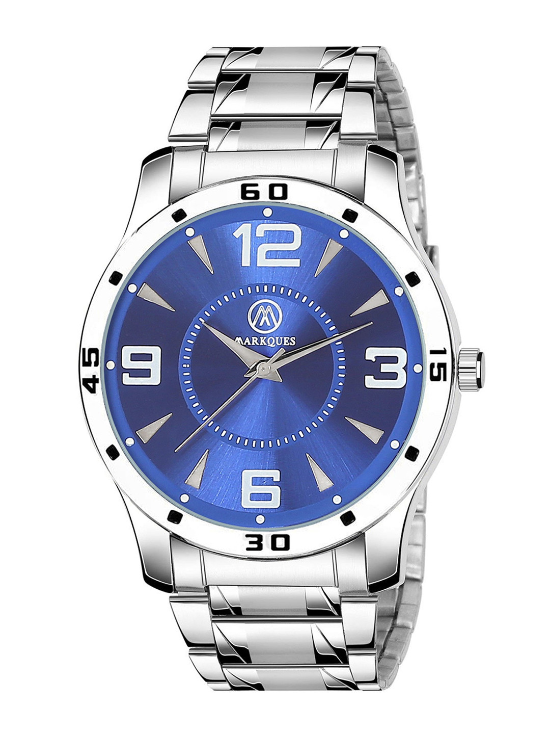 

MARKQUES Men Dial & Stainless Steel Bracelet Style Straps Analogue Watch BON-770509, Blue
