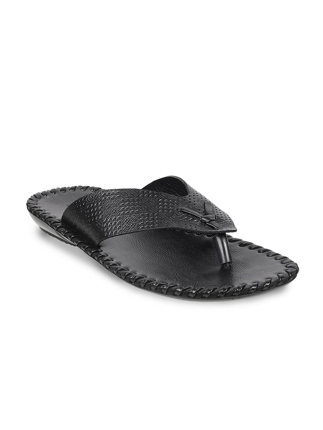 

Mochi Men Leather Comfort Sandals, Black