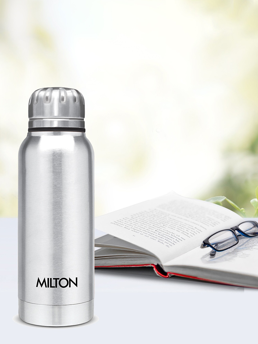 

Milton Thermosteel Slende Leak Proof Hot and Cold Stainless Steel Water Bottle 160 ml, Silver