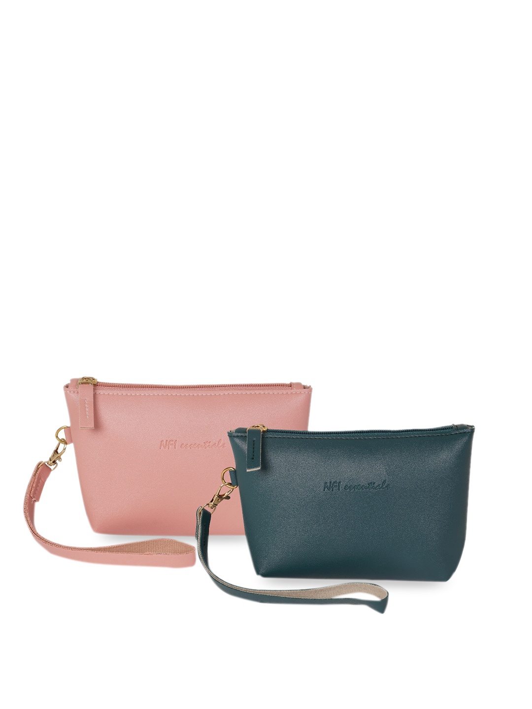 

NFI essentials Women Set of 2 Makeup Accessory Pouch, Pink