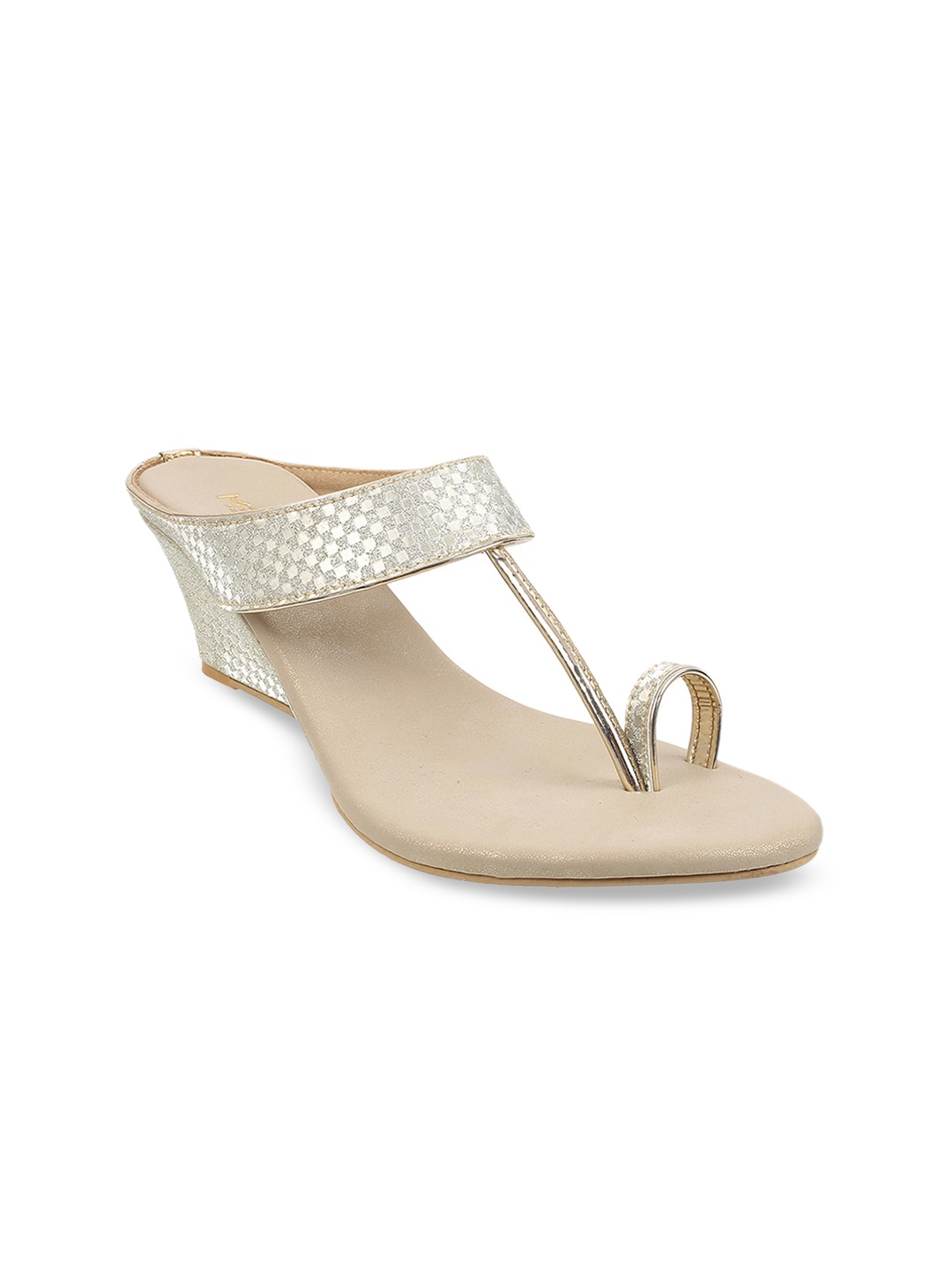 

Metro Open Toe Wedge Heels, Gold