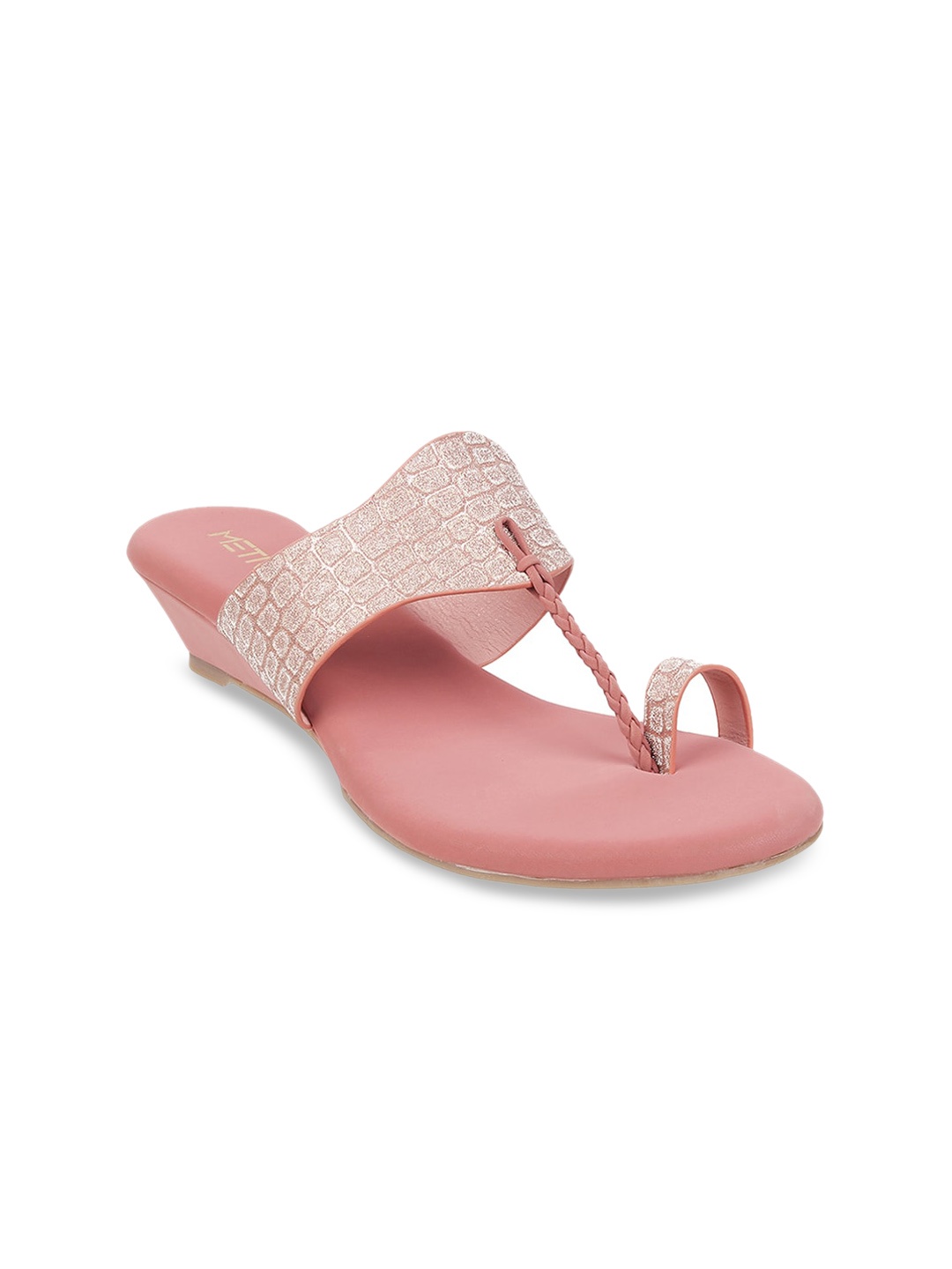 

Metro Embellished Wedge Heels, Peach