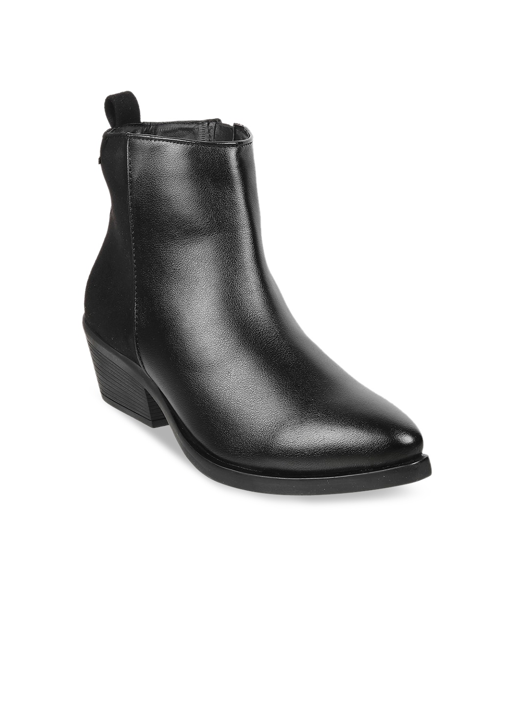 

Mochi Women Block-Heeled Chelsea Boots, Black