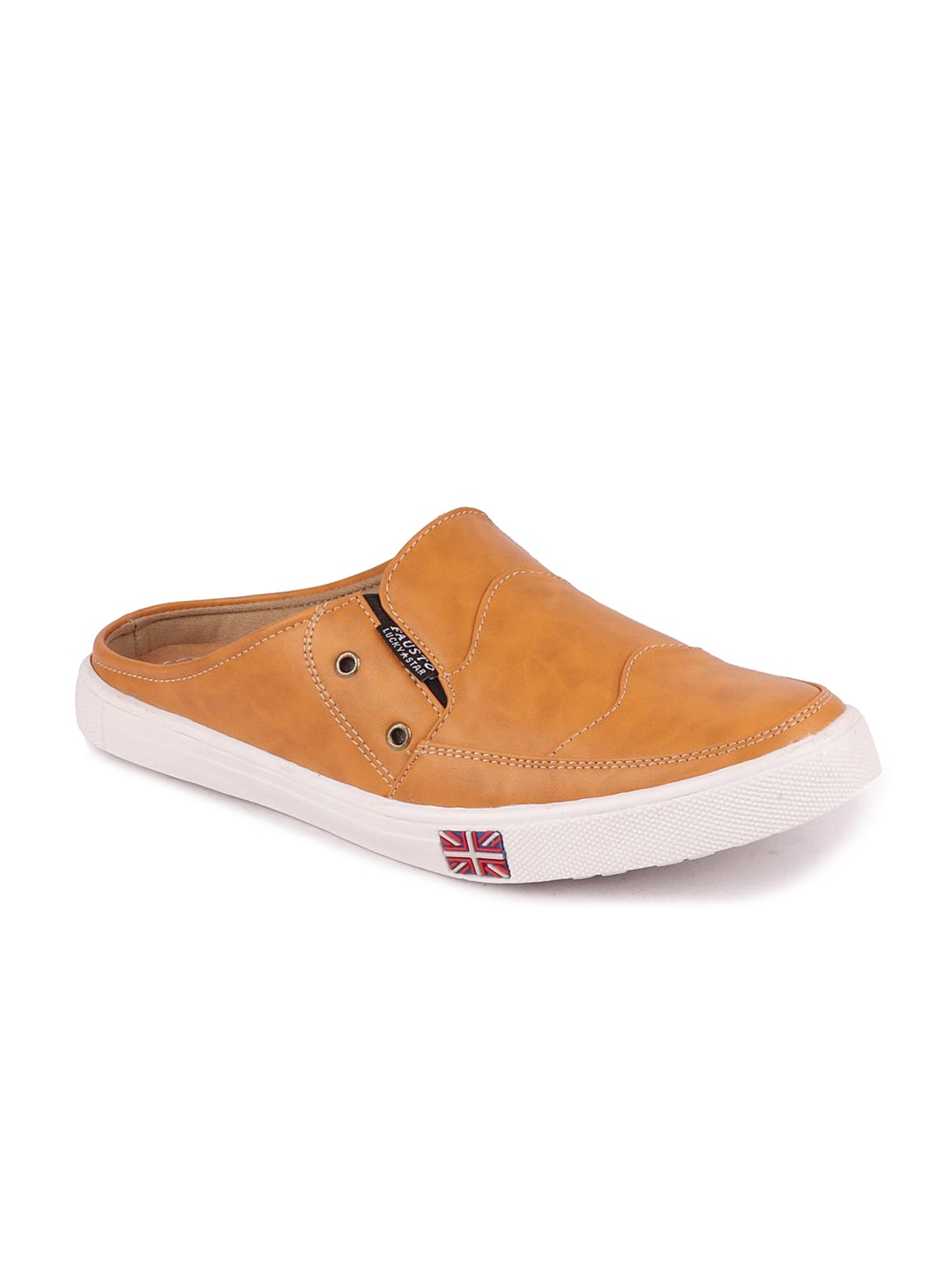 

FAUSTO Men Solid Slip-On Sneakers, Tan