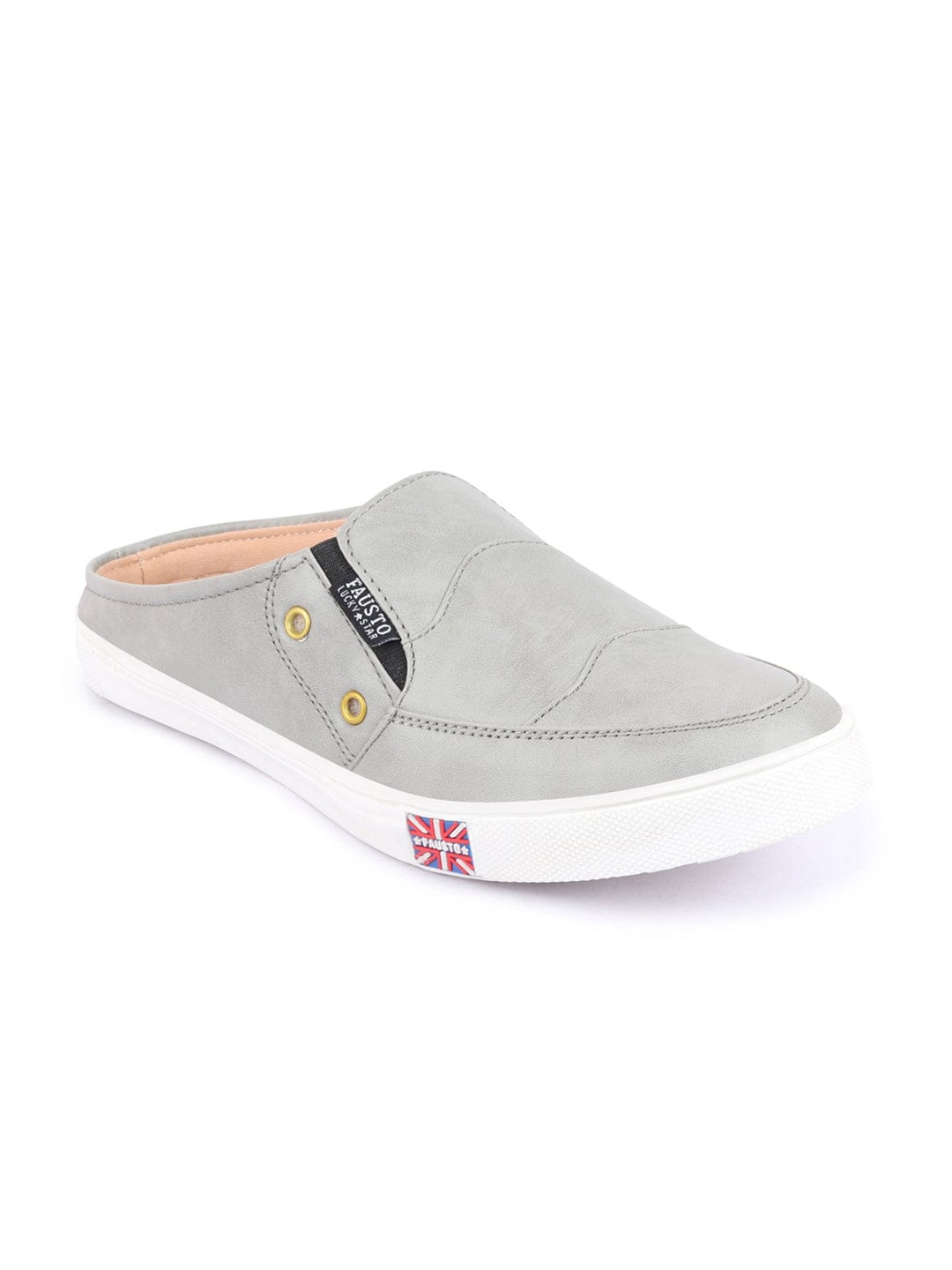

FAUSTO Men Solid Slip-On Sneakers, Grey