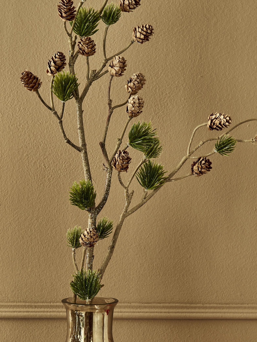 

Home Centre Carols Green Artificial Pine Needle & Cone Branch