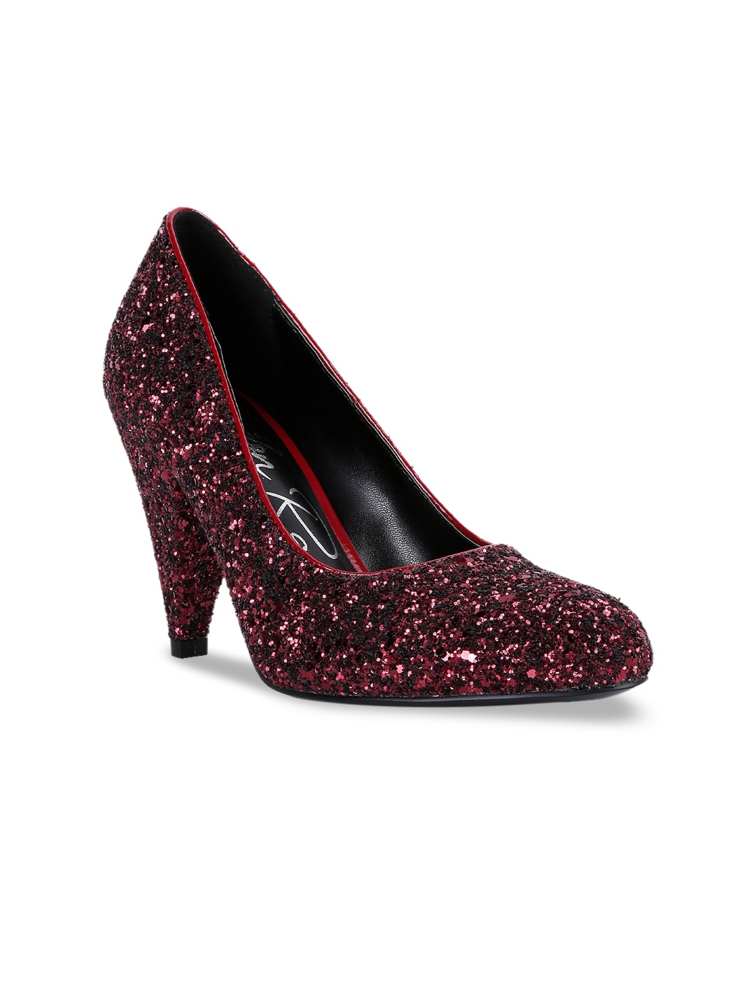 

London Rag Women Embellished Synthetic Party Pumps, Burgundy