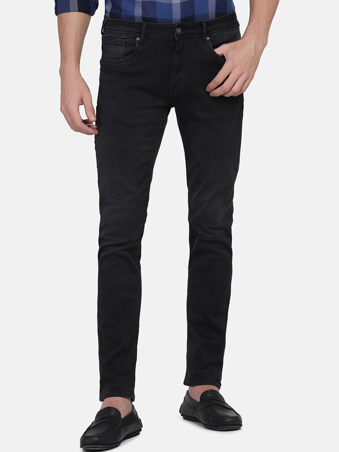 

Blackberrys Men Skinny Fit Low-Rise Jeans, Black